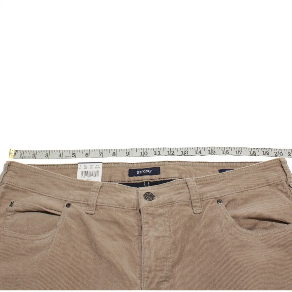 Gardeur NWT 5 Pocket Jean Cut Corduroy Pants Size 40 US Bill-3 in Beige Cotton